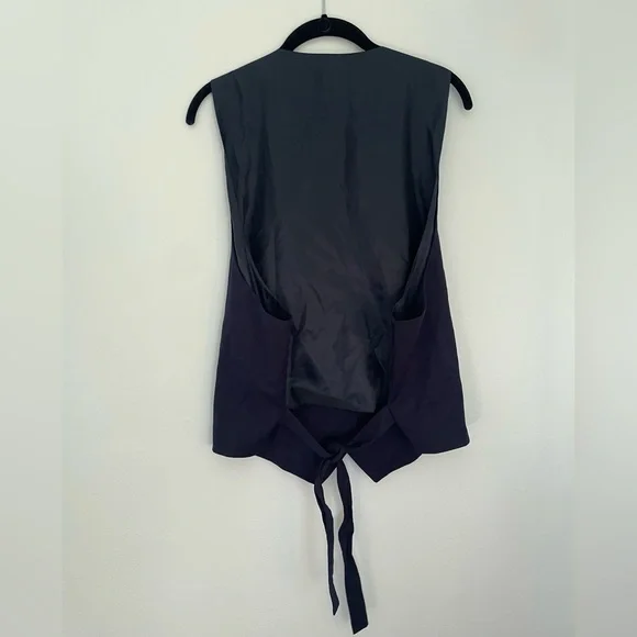 Vintage Plus Size Stephanie Thomas Sport Size 20 Nautical Vest Sailor Rope Charm - Picture 6 of 7